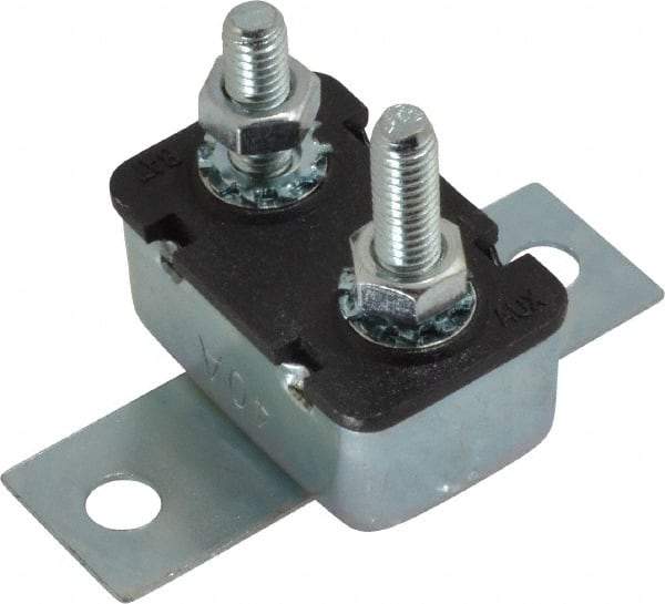 Value Collection - 40 Amp Automotive Heavy Duty Stud Terminal Circuit Breaker - Crosswise Bracket Mount, 1.259" Long x 0.838" Wide 0.652" High - Caliber Tooling