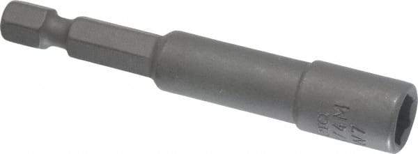 Wera - 7mm Magnetic Nutsetter - 1/4" Hex Drive, 2-1/2" OAL - Caliber Tooling