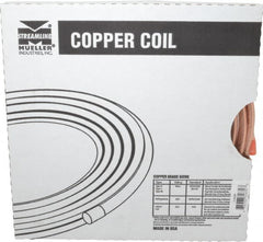 Mueller Industries - 20' Long, 3/8" OD, Grade Alloy 122 Copper Seamless Tube - 0.032" Wall Thickness - Caliber Tooling