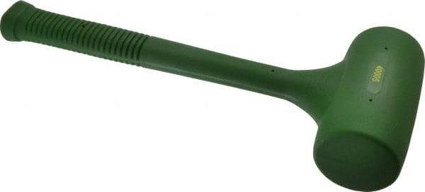 Garland - 58 oz Head 2-1/2" Face Diam Polyurethane Dead Blow Hammer - 15-1/2" OAL, Polyurethane Handle - Caliber Tooling