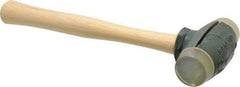 Garland - 2 Lb Head 1-1/2" Face Urethane Split Head Hammer - Wood Handle - Caliber Tooling