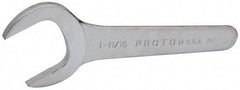 Proto - 1-11/16" Standard Service Open End Wrench - 7-5/8" OAL, Single End, Satin Finish, 30° Head Angle - Caliber Tooling