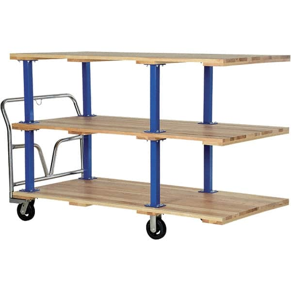 Vestil - 1,600 Lb Capacity Hardwood Platform Truck - Hardwood Deck, 36" OAW - Caliber Tooling