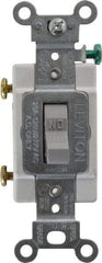 Leviton - 1 Pole, 120 to 277 VAC, 20 Amp, Commercial Grade, Toggle, Wall and Dimmer Light Switch - 1.31 Inch Wide x 4.06 Inch High - Caliber Tooling