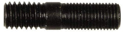 Dorman - 3/8-24 Long Thread, 3/8-16 Short Thread, 1-1/2" OAL Unequal Double Threaded Stud - Steel, 3/4" Long Thread Length, 1/2" Short Thread Length - Caliber Tooling