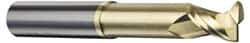 Accupro - 1/2", 2 Flute, Single End, Solid Carbide, 0.09" Corner Radius End Mill - 3" OAL, 45° Helix, Right Hand Flute, 5/8" LOC, Right Hand Cut, 1-3/8" Extended Reach - Caliber Tooling