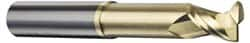 Corner Radius End Mill: 3/4″ Dia, 1″ LOC, 0.06″ Radius, 2 Flutes, Solid Carbide 4″ OAL, 3/4″ Shank Dia, 45 ° Helix, ZrN Coated, Corner Radius End, Centercutting