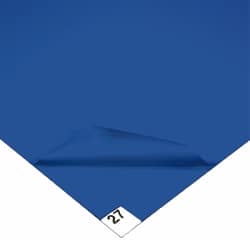 Wearwell - 3' Long x 2' Wide x 1/8" Thick, Dry Environment, Smooth Pattern Clean Room Matting - Tacky Sheets, Blue, 30 Layers per Mat, Series 095 - Caliber Tooling