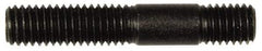 Dorman - M8x1.25 45mm OAL Unequal Double Threaded Stud - Steel, Black Oxide Finish, 23mm Long Thread Length, 10mm Short Thread Length, Metric - Caliber Tooling