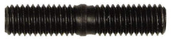 Dorman - M8x1.25 38mm OAL Unequal Double Threaded Stud - Steel, Black Oxide Finish, 18mm Long Thread Length, 17mm Short Thread Length, Metric - Caliber Tooling