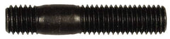 Dorman - M10x1.50 52mm OAL Unequal Double Threaded Stud - Steel, Black Oxide Finish, 27mm Long Thread Length, 12mm Short Thread Length, Metric - Caliber Tooling