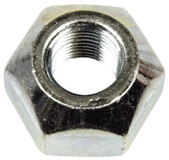 Dorman - 9/16-18 Zinc Finish Open Wheel Nut - 1-1/16" Hex, 21/32" OAL, 90° Seat Angle - Caliber Tooling