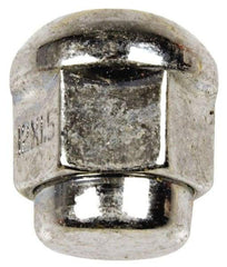 Dorman - M12-1.5 Chrome Finish Capped Wheel Nut - 19mm Hex, 24.5mm OAL, 60° Seat Angle - Caliber Tooling