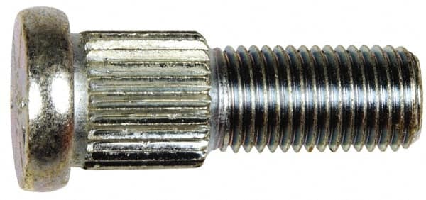 Dorman - 7/16-20 Serrated Bolt Wheel Stud - 0.555" Knurl, 1-7/16" OAL, 17/32" Shoulder Length - Caliber Tooling