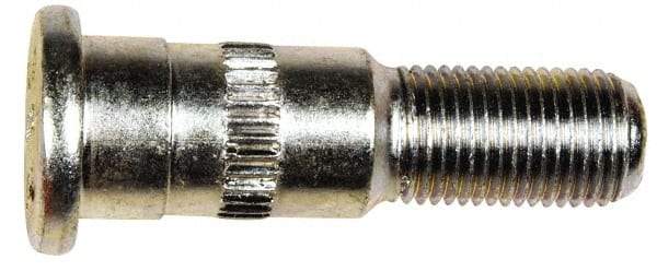 Dorman - 1/2-20 Serrated Bolt Wheel Stud - 5/8" Knurl, 1-5/16" OAL, 1" Shoulder Length - Caliber Tooling