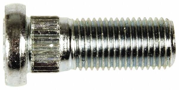 Dorman - M12-1.25 Serrated Bolt Wheel Stud - 13mm Knurl, 32mm OAL, 10mm Shoulder Length - Caliber Tooling