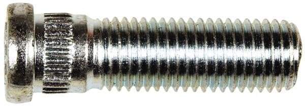 Dorman - M12-1.5 Serrated Bolt Wheel Stud - 12.73mm Knurl, 41.5mm OAL, 8mm Shoulder Length - Caliber Tooling