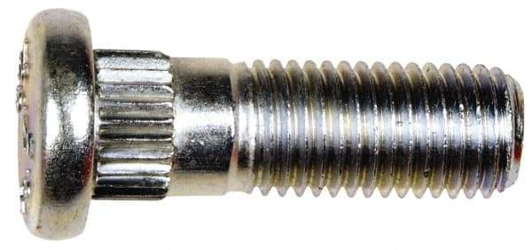 Dorman - M12-1.5 Serrated Bolt Wheel Stud - 12.9mm Knurl, 37.5mm OAL, 13mm Shoulder Length - Caliber Tooling