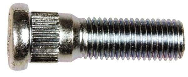 Dorman - M12-1.5 Serrated Bolt Wheel Stud - 14.17mm Knurl, 44.5mm OAL, 12.5mm Shoulder Length - Caliber Tooling