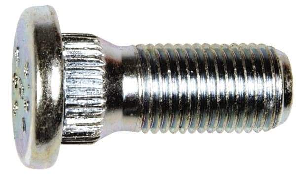 Dorman - M12-1.25 Serrated Bolt Wheel Stud - 14.27mm Knurl, 30.5mm OAL, 6mm Shoulder Length - Caliber Tooling