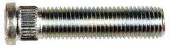 Dorman - M12-1.5 Serrated Bolt Wheel Stud - 12.8mm Knurl, 54mm OAL, 8mm Shoulder Length - Caliber Tooling