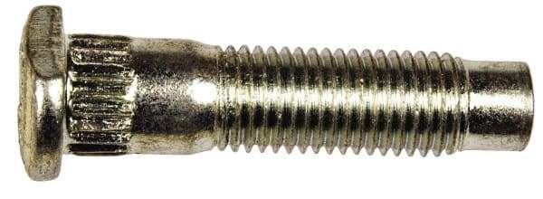 Dorman - M12-1.5 Serrated Bolt Wheel Stud - 13.41mm Knurl, 51.5mm OAL, 13.5mm Shoulder Length - Caliber Tooling