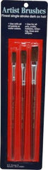 Wooster Brush - Ox Hair Artist's Paint Brush Set - 1/4, 3/8, 1/2" Wide, Plastic Handle - Caliber Tooling