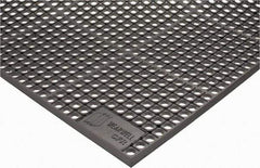 Wearwell - 5' Long x 3' Wide, Dry/Wet Environment, Anti-Fatigue Matting - Gray, CFR Rubber with Rubber Base, Beveled on 4 Sides - Caliber Tooling