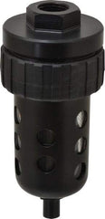 Parker - Filter Automatic Drain - 6-1/4" High x 2-3/4" Wide, For Use with Compressed Air Systems - Caliber Tooling