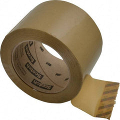 3M - 3" x 110 Yd Natural (Color) Rubber Adhesive Sealing Tape - Polypropylene Film Backing, 1.9 mil Thick, 44 Lb Tensile Strength, Series 371 - Caliber Tooling