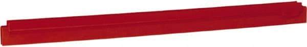 Vikan - 24" Rubber Blade Squeegee Refill - Double Edge, Red, Plastic Holder - Caliber Tooling