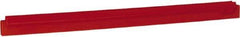 Vikan - 24" Rubber Blade Squeegee Refill - Double Edge, Red, Plastic Holder - Caliber Tooling