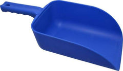 Remco - 82 oz Blue Polypropylene Flat Bottom Scoop - 5.9" Wide x 3.3" Deep Bowl, 4-1/2" Handle Length, 15.1" OAL - Caliber Tooling