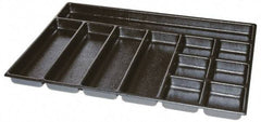 Kennedy - Tool Box Durable ABS Plastic Organizer - 25" Wide x 18-1/2" Deep x 2" High, Black, For 29" Wide Roller Cabinets - Caliber Tooling