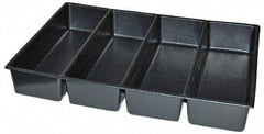 Kennedy - Tool Box Durable ABS Plastic Organizer - 25" Wide x 18-1/2" Deep x 4" High, Black, For 29" Wide Roller Cabinets - Caliber Tooling