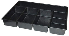 Kennedy - Tool Box Durable ABS Plastic Organizer - 25" Wide x 18-1/2" Deep x 4" High, Black, For 29" Wide Roller Cabinets - Caliber Tooling