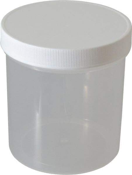 Dynalon Labware - 40 oz Jar - Polypropylene, Translucent, 5.11" High x 4.72" Diam, 4.72" Cap - Caliber Tooling