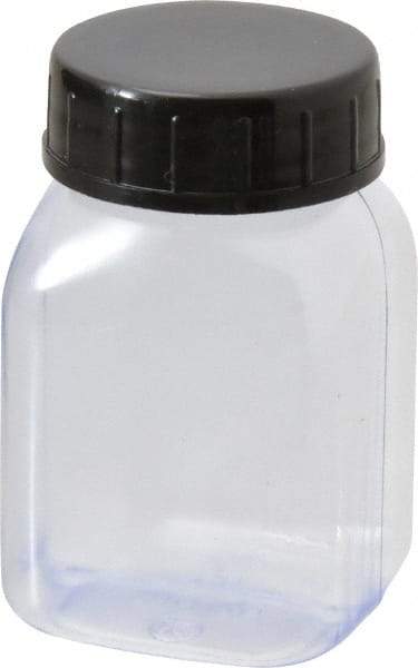 Dynalon Labware - 50 mL Wide-Mouth Bottle - PVC, Clear, 2.36" High x 0.98" Diam, 0.98" Cap - Caliber Tooling