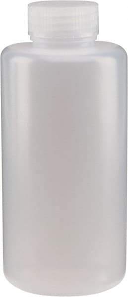 Dynalon Labware - 1,000 mL Wide-Mouth Bottle - Polyethylene, Translucent, 8.23" High x 3.54" Diam, 3/4" Cap - Caliber Tooling