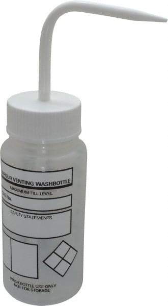 Dynalon Labware - 250 mL Safety Wash Bottle - Polyethylene, Translucent, 9" High x 6-1/2" Diam, 3/4" Cap - Caliber Tooling