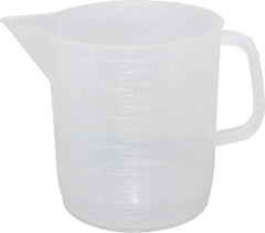 Dynalon Labware - 3,000 ml Polypropylene Graduated Beaker - 100 ml Graduation, 6-1/2" Diam x 7-5/64" High - Caliber Tooling