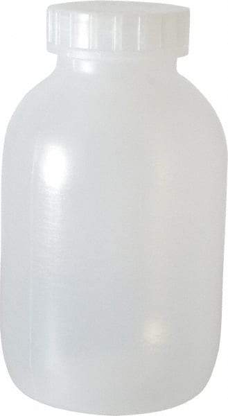 Bel-Art - 64 oz Wide-Mouth Bottle - Polypropylene, Translucent, 8.4" High x 4.9" Diam, 3/4" Cap - Caliber Tooling