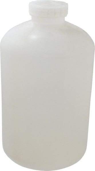 Bel-Art - 2 Gal Wide-Mouth Bottle - Polypropylene, Translucent, 13.1" High x 7.4" Diam, 3/4" Cap - Caliber Tooling