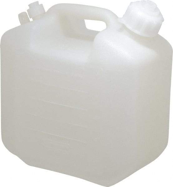 Bel-Art - 1-1/4 Gal Carboy - Polyethylene, White, 5-1/2" High x 9.6" Diam, 3/4" Cap - Caliber Tooling