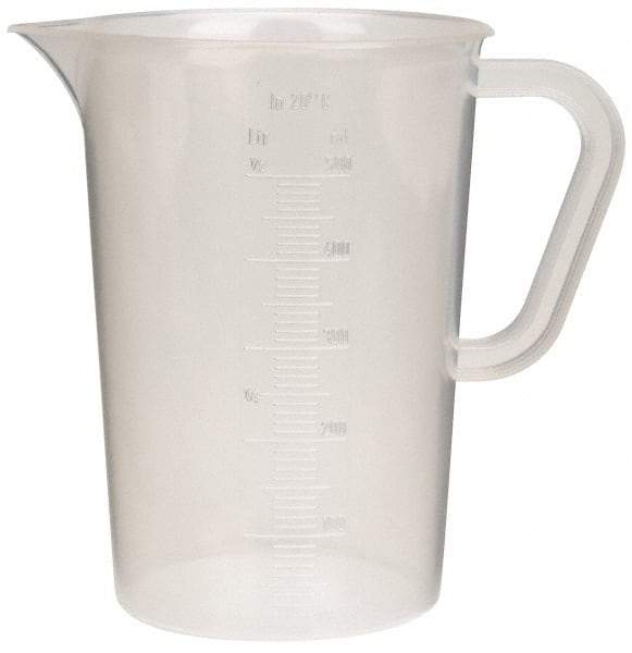 Bel-Art - 500 ml Polypropylene Graduated Pitcher - 10 ml Graduation, x 5-1/4" High - Caliber Tooling