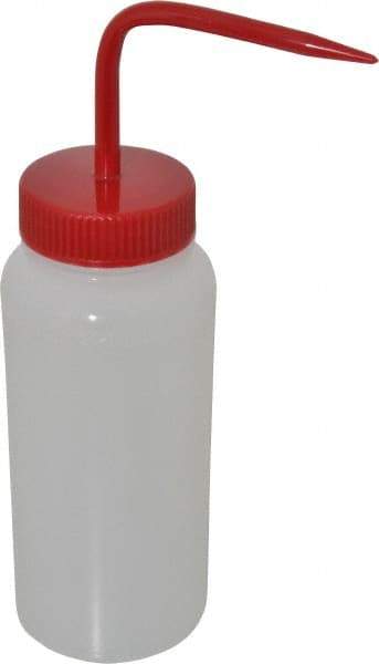 Bel-Art - 16 oz Wide-Mouth Bottle - Polyethylene, Translucent, 43mm Cap - Caliber Tooling