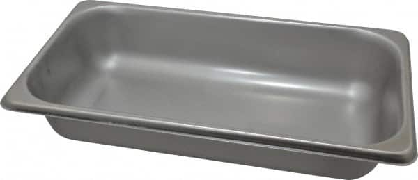 VOLLRATH - Rectangular, Chrome Stainless Steel Food Pan - 2-1/2" High x 6.9" Wide x 12.8" Long - Caliber Tooling