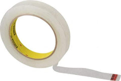 3M - 3/4" x 72 Yd Clear Acrylic Adhesive Packaging Tape - Polypropylene Film Backing, 2.5 mil Thick, Series 605 - Caliber Tooling