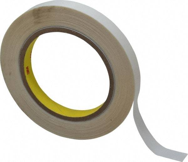 3M - 1/2" x 36 Yd Acrylic Adhesive Double Sided Tape - 3.9 mil Thick, Clear, Polyester Film Liner, Continuous Roll, Series 444 - Caliber Tooling