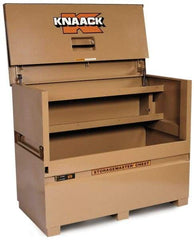 Knaack - 60" Wide x 30" Deep x 46" High Job Site Piano Box - Steel, Tan - Caliber Tooling